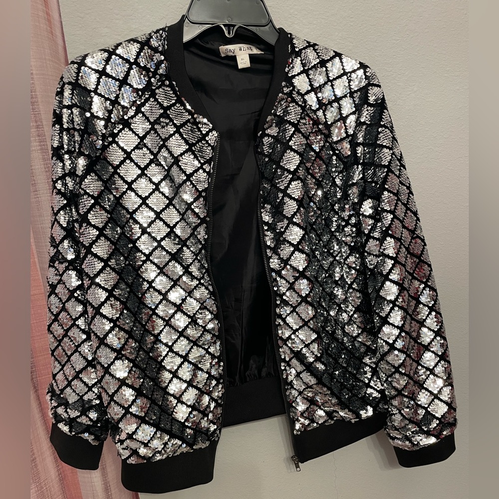 Say What sequins jacket size XL